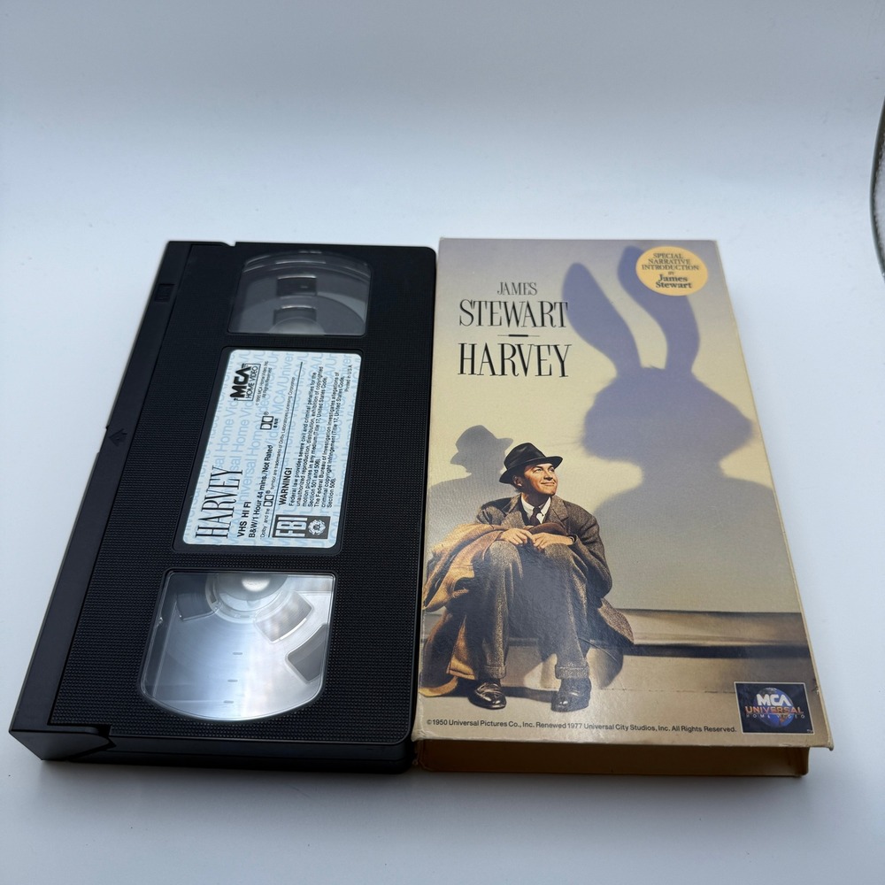 Harvey VHS James Stewart MCA Universal Home Video 80321 B&W Classic Movie